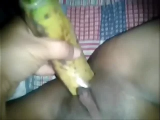 Desi girl  banana intercourse